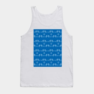 BLUE Tropical Sea Turtle Love Tank Top